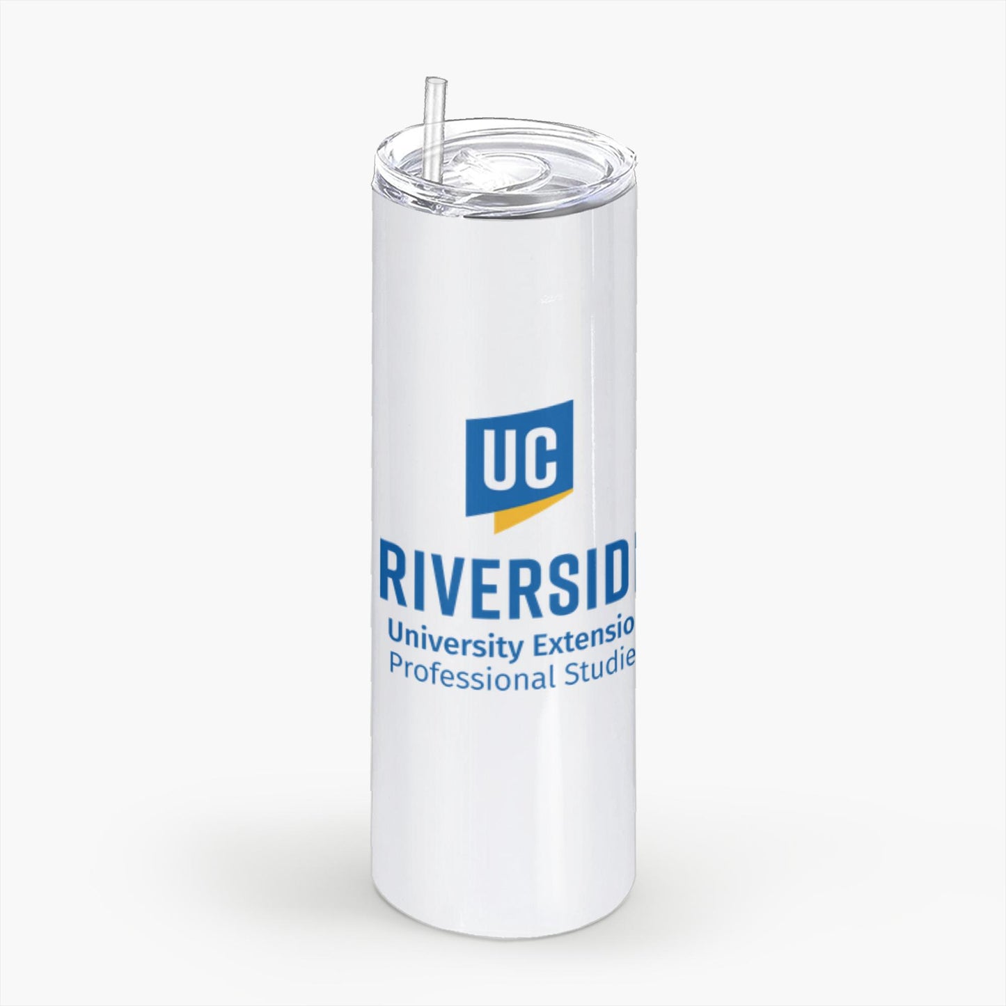 UCR University Extension White Tumbler With Straw