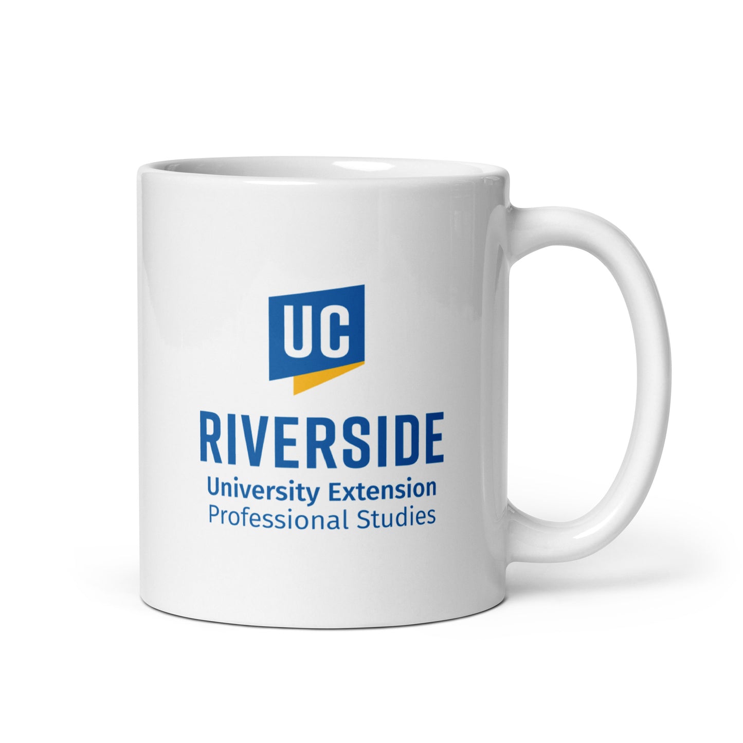 UCR University Extension White glossy mug