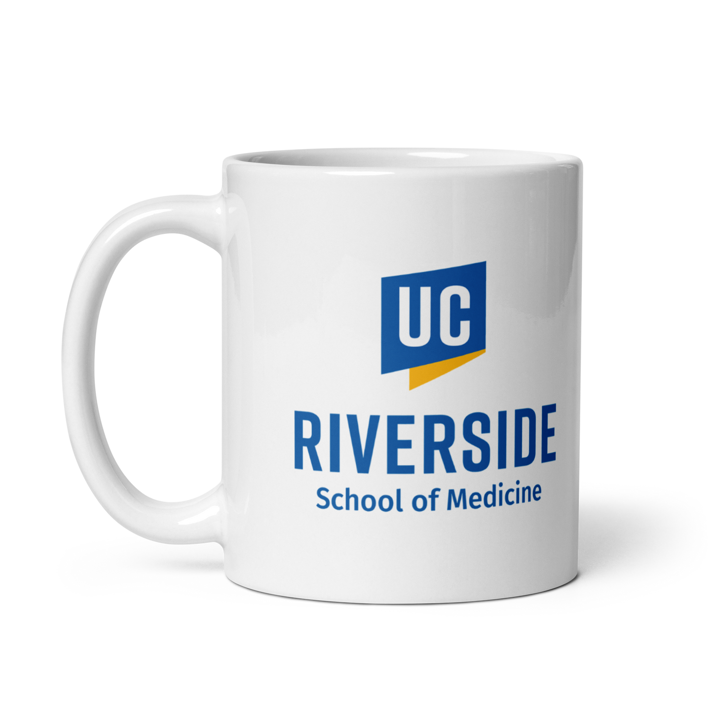 UCR - School of Medicine White glossy mug