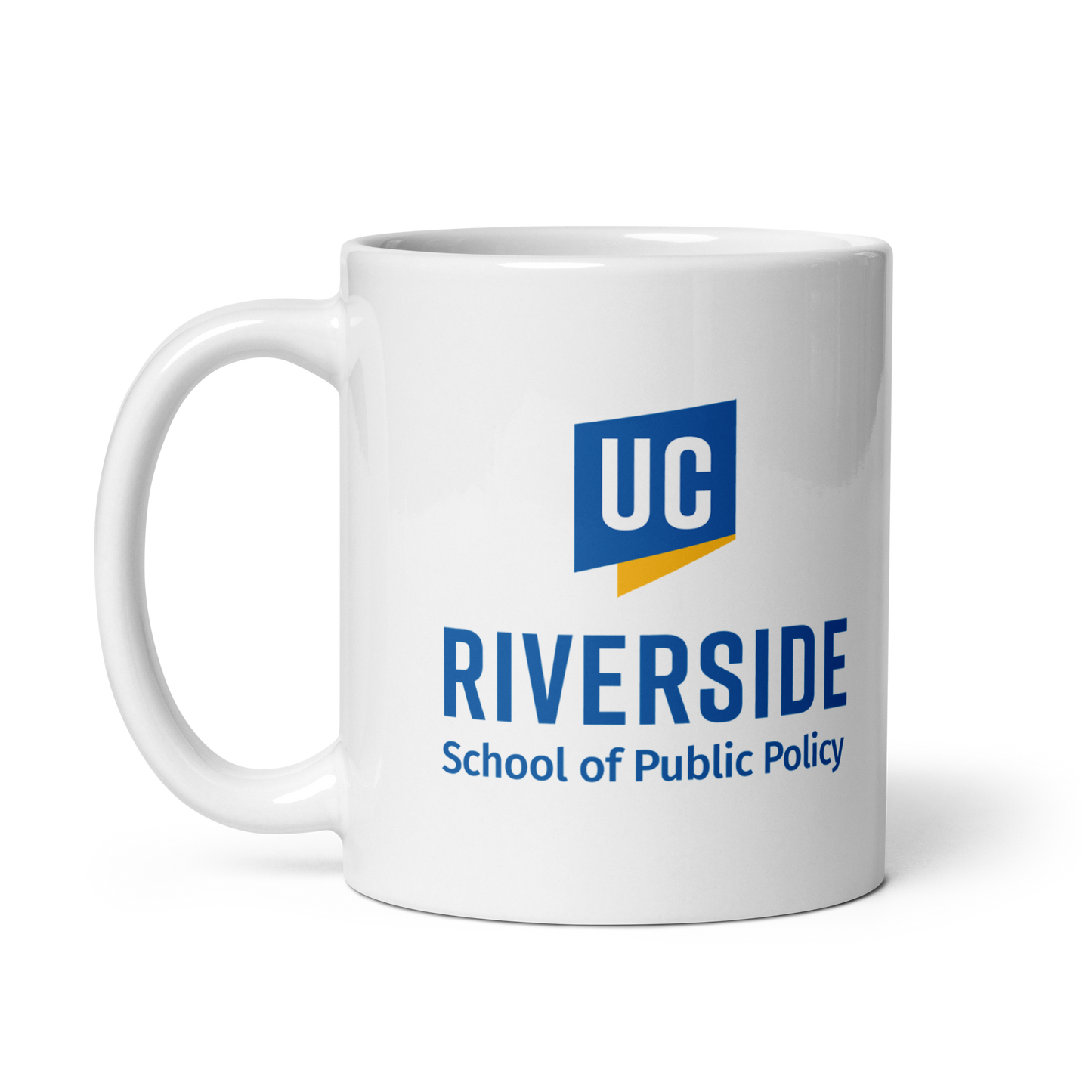 UCR - School of Public Policy White glossy mug
