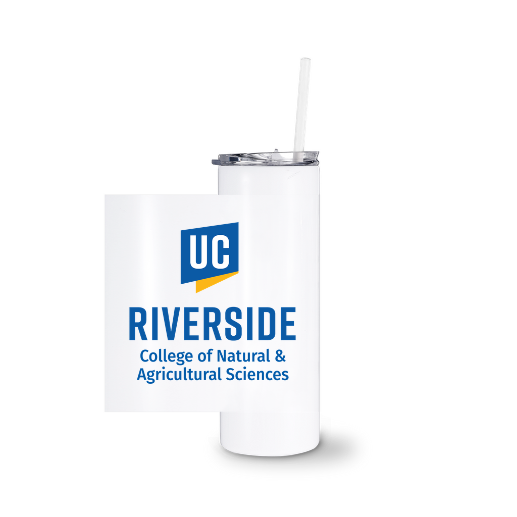 UCR - College of Natural & Agricultural Sciences White Tumblers With Straw