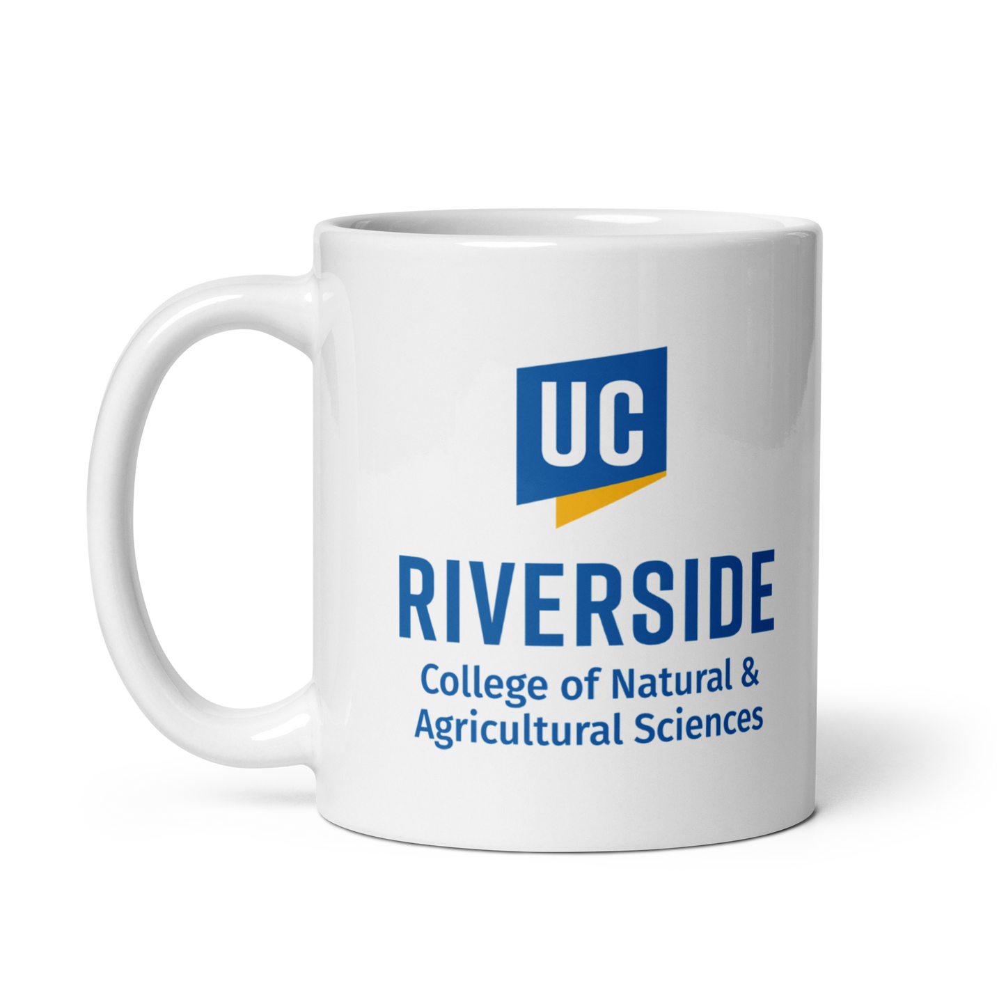 UCR - College of Natural & Agricultural Sciences White glossy mug