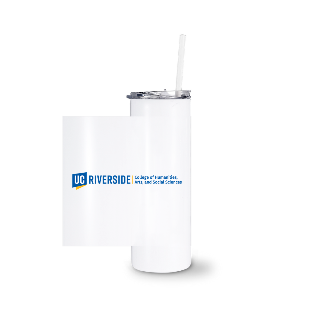 UCR - College of Humanities, Arts & Social Sciences White Tumblers With Straw