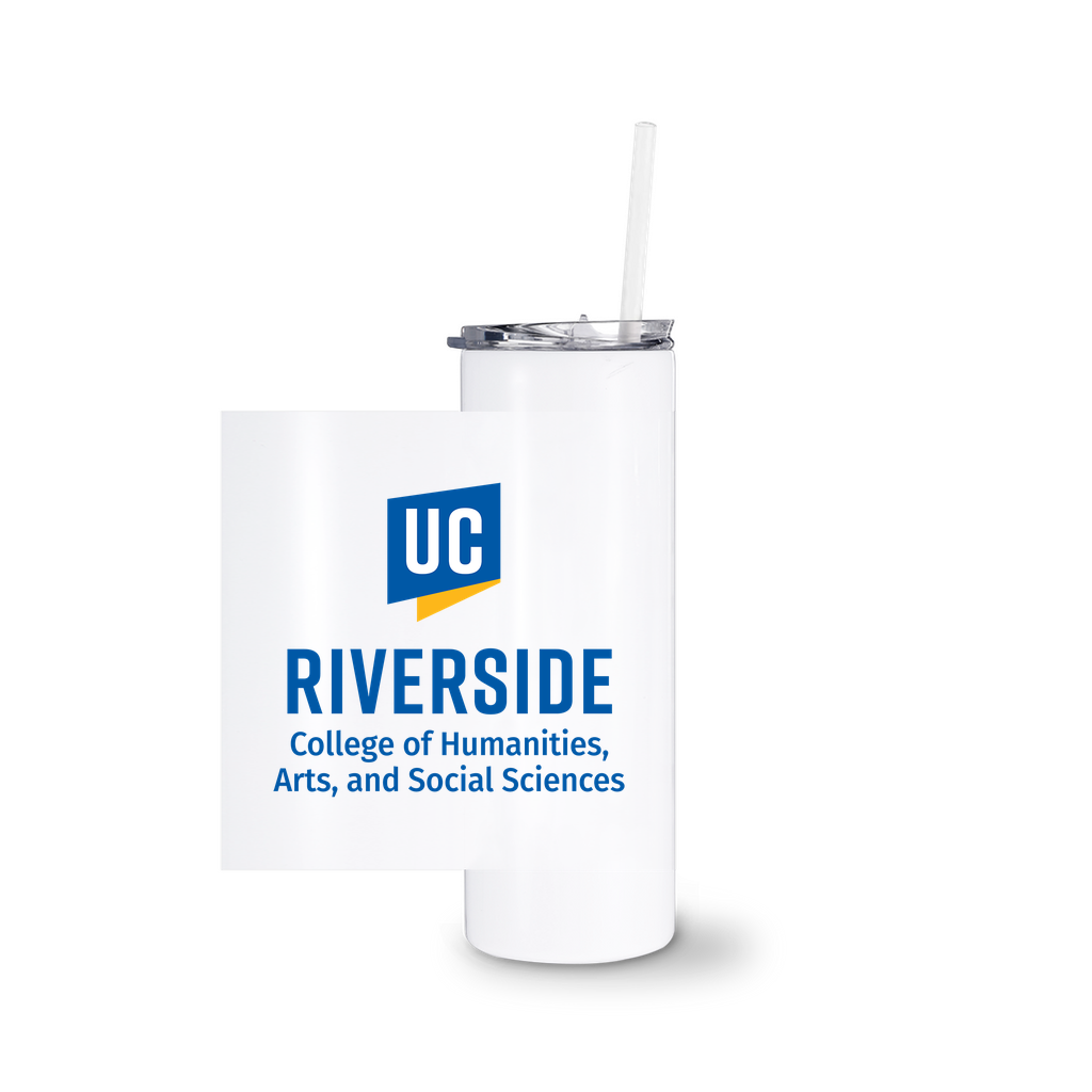 UCR - College of Humanities, Arts & Social Sciences White Tumblers With Straw